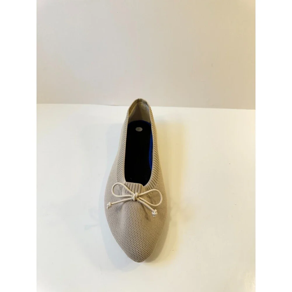 Womens Slip On Flats Beige US 8.5